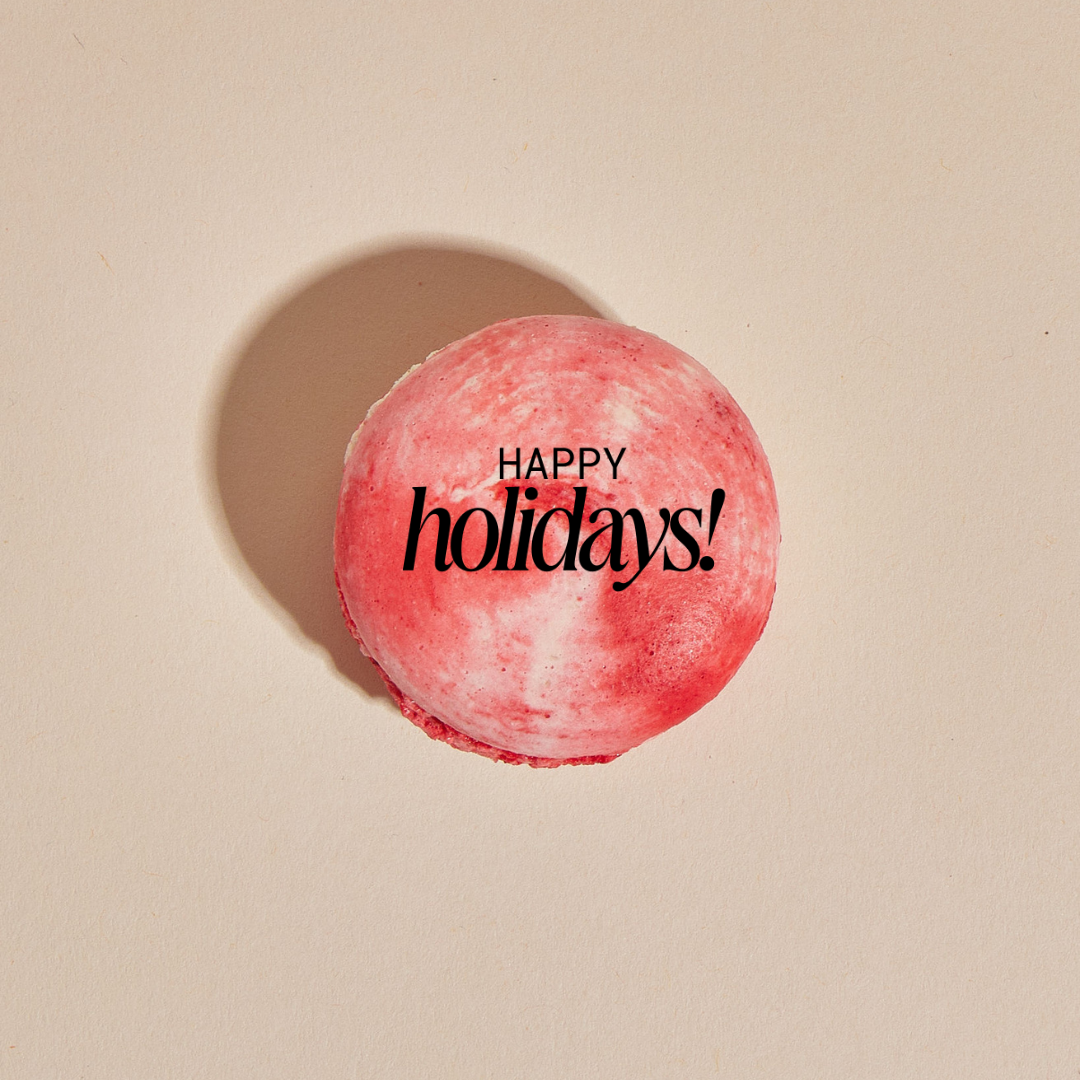 Happy Holidays Macaron Box